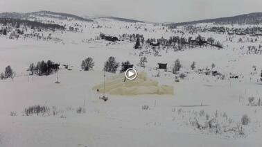 Blick auf Tellerlift und Piste