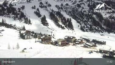 Blick auf Obertauern und die Berge (1.738m)