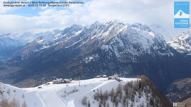 Blick auf die Bergstation