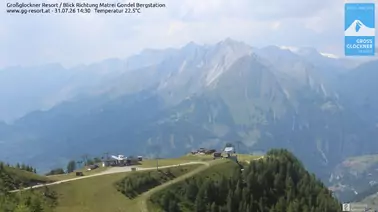 Blick auf die Bergstation