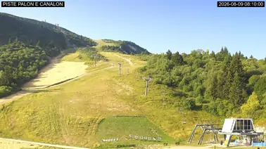 Blick auf die Piste Palon e Canalon