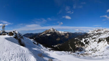 Blick von der Bergstation Rochassons