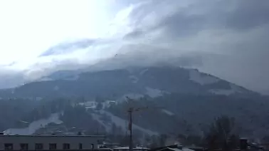Blick aus dem Hotel auf das Kitzbüheler Horn