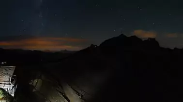 Blick von der Bergstation Saulire