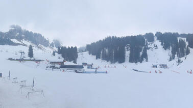Panoramablick auf den Talbereich Plateau des Lindarets