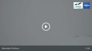 Blick von der Bergstation des Fellhorns auf die umliegende Berglandschaft (1.967 m)