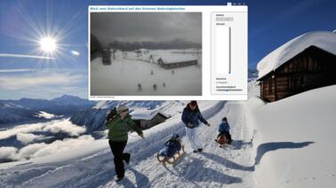 Blick zum Aletschgletscher (2.136 m)