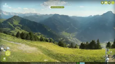 Rundumblick auf das Gebiet