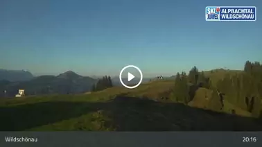 Blick auf Lifte und Pisten am Markbachjoch (1.465 m)