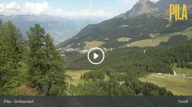 Blick auf das Skigebiet (2.282 m)