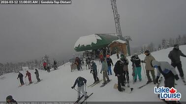 Blick auf die Lodge (2.015 m)