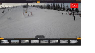 Blick auf die Pisten von Ruka