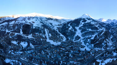 Blick auf Valloire (1.617 m)