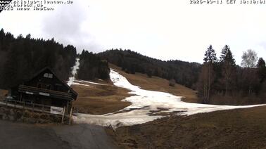 Blick auf die Skilifte Hofeck in Bernau im Schwarzwald