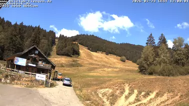 Blick auf die Skilifte Hofeck in Bernau im Schwarzwald