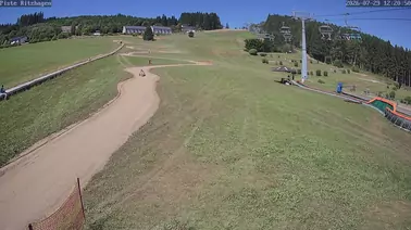 Blick auf die blaue Abfahrt Ritzhagen
