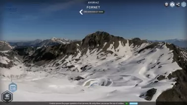 Blick von der Bergstation auf die Pisten von Avoriaz