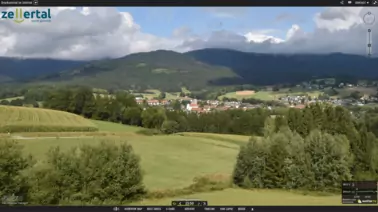 Blick auf Drachselried im Zellertal