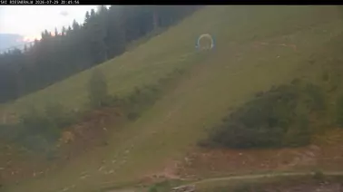 Blick auf die Piste mit Rennstrecke