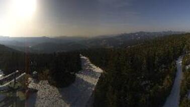 Blick auf die Bergstation am Hauereck (1.320 m)