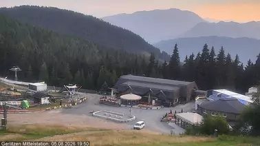Blick auf die MIttelstation