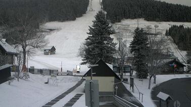 Blick auf den Skihang