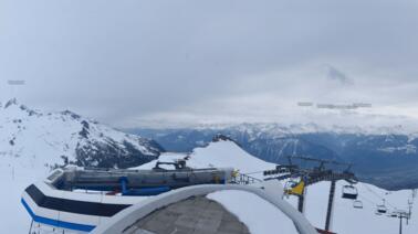 Blick von der Bergstation Aminona