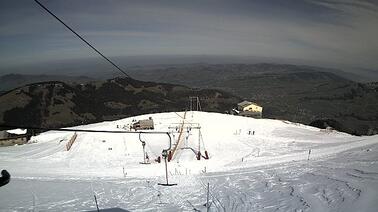 Blick auf den Skilift Gartenwald auf der Ebenalp