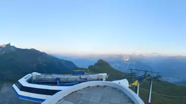 Blick von der Bergstation Aminona (2.424 m)