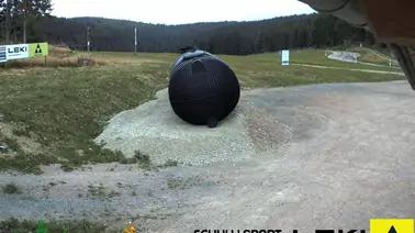 Blick auf den Loipeneinstieg