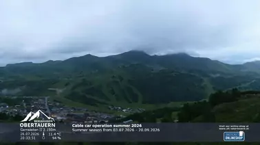 Blick auf Obertauern