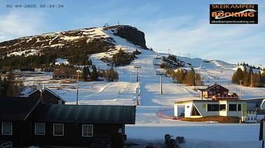 Blick auf das Skigebiet