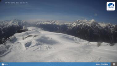 Venet Webcam Blick über Gipfelhütte/West