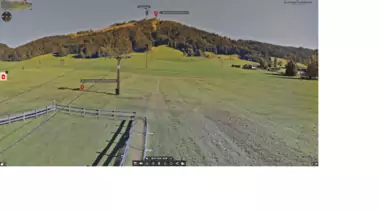 Blick auf die Lifttrasse und das Bobo Kinderland