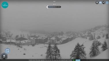 Blick auf die Skistation Valberg