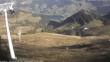 Blick von der Bergstation Richtung Schwarzsee